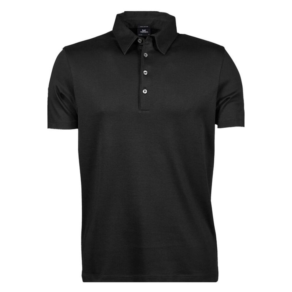 Tee Jays Womens/Ladies Pima Polo Shirt / Black